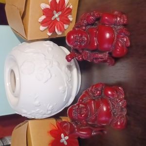 Two (2), 2" Laughing Buddha Figurines